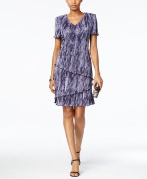 Connected Petite Tiered Crinkle Dress