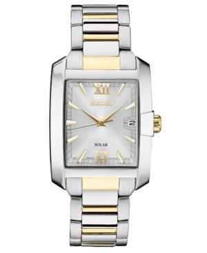 Seiko Men's Solar Dress Sport Two-tone Stainless Steel Bracelet Watch 35mm