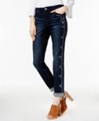 Inc International Concepts Embroidered Unicorn Wash Boyfriend Jeans, Only At Macy's