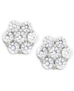Wrapped In Love Diamond Cluster Earrings (1 Ct. T.w.) In 14k White Gold