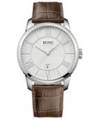 Hugo Boss Men's Classico Brown Leather Strap Watch 43mm 1512973