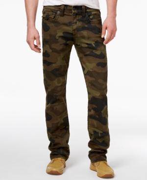 True Religion Men's Ricky Camo Straight-fit Jeans