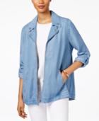 Style & Co Denim Roll-tab Jacket, Only At Macy's