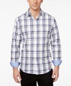 Tasso Elba Men's Yinetto Plaid Long-sleeve 100% Cotton Shirt, Only At Macy's