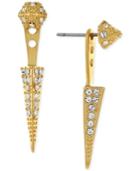 Vince Camuto Gold-tone Pave Stud And Spike Ear Jackets