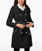 Guess Hooded Belted Double-breasted Trench Coat