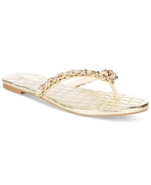 Inc International Concepts Women's Maceo Chain Thong Sandals, Only At Macy's Women's Shoes