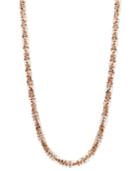 14k Rose Gold Necklace, 16 Faceted Chain