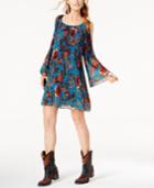 Anna Sui Loves Inc International Concepts Cold-shoulder Trapeze Dress, Created For Macy's