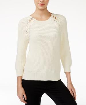 Armani Exchange Three-quarter-sleeve Pullover Sweater
