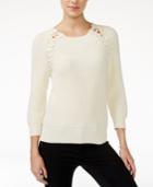 Armani Exchange Three-quarter-sleeve Pullover Sweater