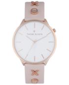 Thom Olson Women's Blush Leather Strap Watch 40mm