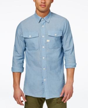 Gstar Men's Chambray Long-sleeve Shirt