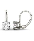 Moissanite Leverback Earrings (2 Ct. T.w. Diamond Equivalent) In 14k White Or Yellow Gold