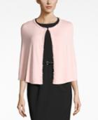 Calvin Klein Embellished Faux Pearl Capelet Evening Wrap