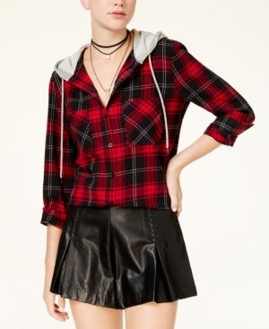 Polly & Esther Juniors' Plaid Hoodie