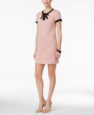 Cece By Cynthia Steffe Short-sleeve Tweed Bow Dress