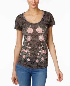 Inc International Concepts Embellished Burnout T-shirt, Only At Macy's