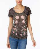 Inc International Concepts Embellished Burnout T-shirt, Only At Macy's