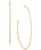 Lucky Brand Gold-tone Skinny Hoop Earrings