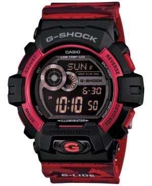 G-shock Men's Digital Red Camouflage Resin Strap Watch 55x53mm Gls8900cm-4