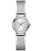 Caravelle New York By Bulova Women's Glitter Stainless Steel Bangle Bracelet Watch 24mm 43l181