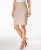 Calvin Klein Lace-overlay Straight Skirt