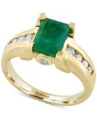 Effy Final Call Emerald (1-3/8 Ct. T.w.) And Diamond (1/4 Ct. T.w.) Ring In 14k Gold