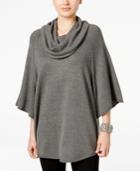 Style & Co. Cowl-neck Poncho Sweater, Only At Macy's