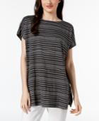 Eileen Fisher Organic Linen Striped Top