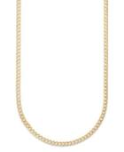 Men's 14k Gold Necklace, 3-3/5mm Curb Chain