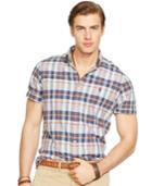 Polo Ralph Lauren Men's Short-sleeved Madras Shirt