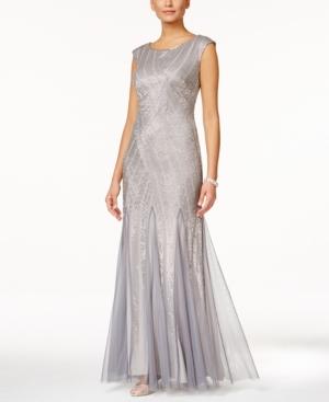 Adrianna Papell Beaded Mermaid Gown