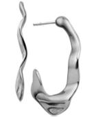 Nambe Oceana Hoop Earrings In Sterling Silver