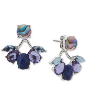 Lonna & Lilly Colored Stone Jacket Earrings
