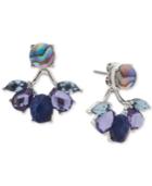 Lonna & Lilly Colored Stone Jacket Earrings