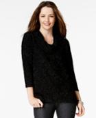 Style & Co. Textured Eyelash Sweater, Only At Macy's