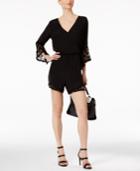 Ny Collection Lace-trim Romper