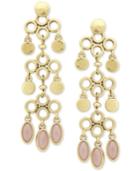 Lucky Brand Gold-tone Reversible Stone Statement Earrings, A Macy's Exclusive Style