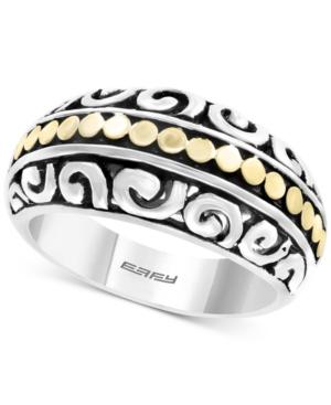 Effy Decorative Dome Ring In Sterling Silver & 18k Gold-plated Sterling Silver