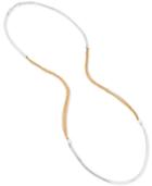 Kenneth Cole New York Two-tone Long Mixed Chain Necklace