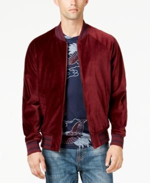 American Rag Men's Velvet Varsity Bomber Jacket, Created For Macy's