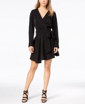Bar Iii Asymmetrical Surplice Flounce Dress, Created For Macy's