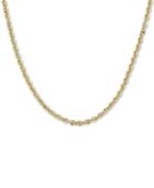 Italian Gold Rope 18 Chain Necklace In 14k Gold, Made In Italy