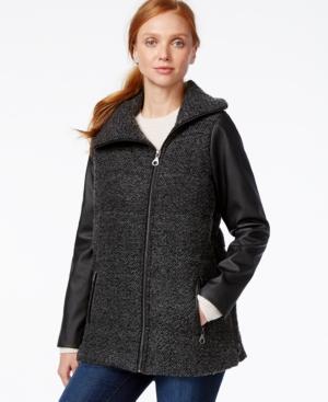 G.h. Bass & Co. Faux-leather-sleeve Coat