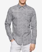 Calvin Klein Jeans Men's Netting Bar Print Long-sleeve Shirt