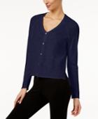Eileen Fisher Linen-cotton High-low Cardigan