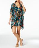 Calvin Klein Exotic Poppy Caftan Cover-up Women's Swimsuit