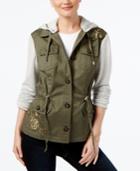 Inc International Concepts Mixed-media Utility Jacket, Created For Macy's