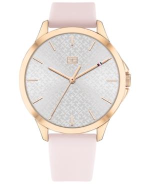 Tommy Hilfiger Women's Blush Silicone Strap Watch 38mm, Created For Macy's